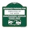 Signmission Reserved Parking for Employee of the Week Unauthorized Vehicles Towed Away, A-DES-GW-1818-23109 A-DES-GW-1818-23109 - alternate 1